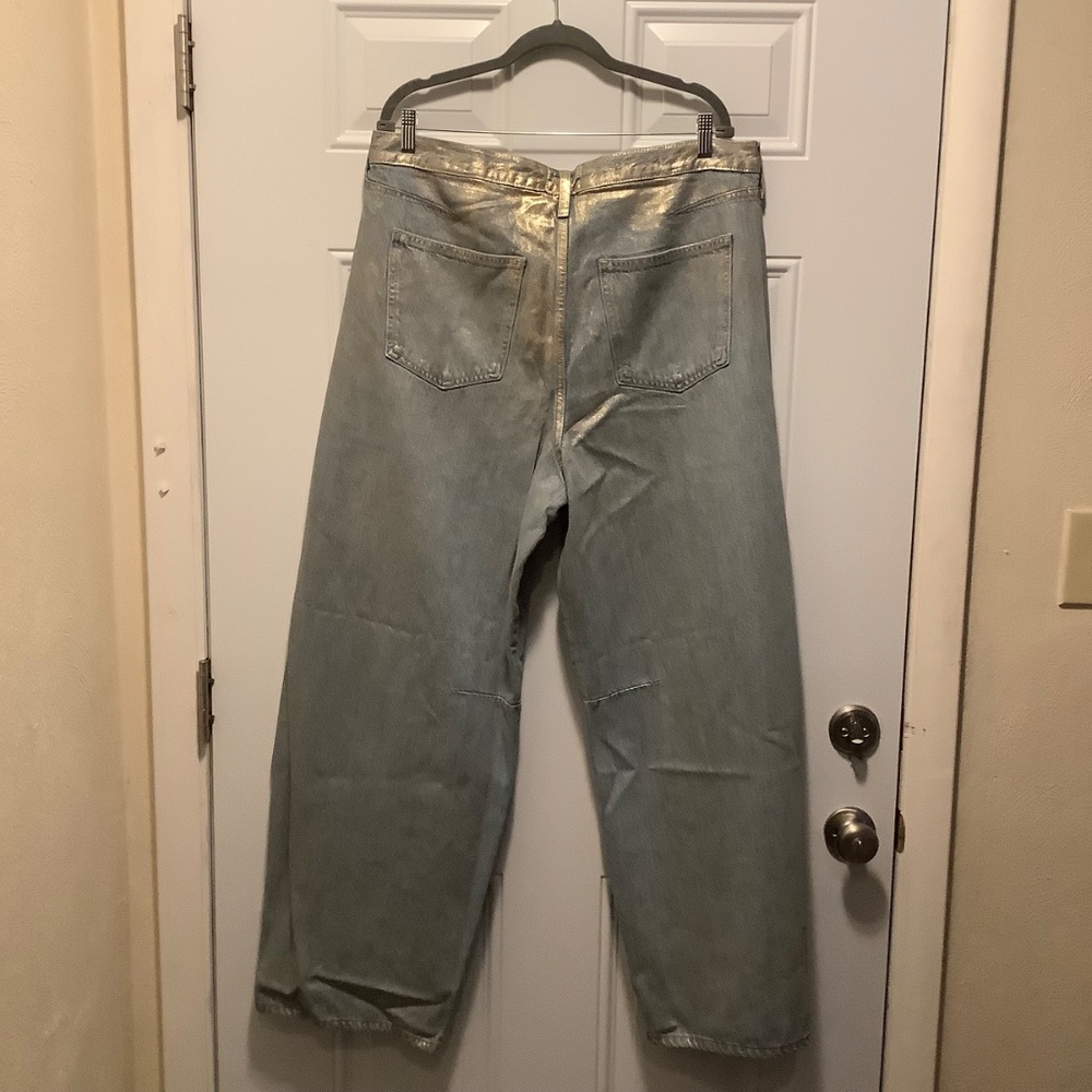 NWT Universal Thread| High Rise Curved Leg Barrel Jeans US 16R Relaxed Casual - Picture 6 of 6